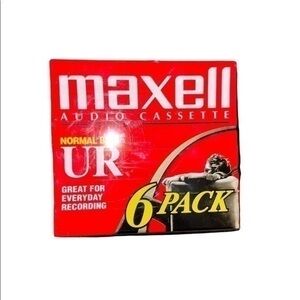 Maxell 6 pack cassette